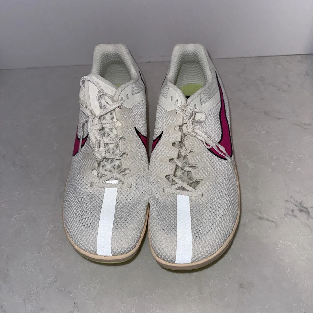 NEW Nike Zoom Rival Distance Running Track & Field- White W Size 11 Yes SPIKES
